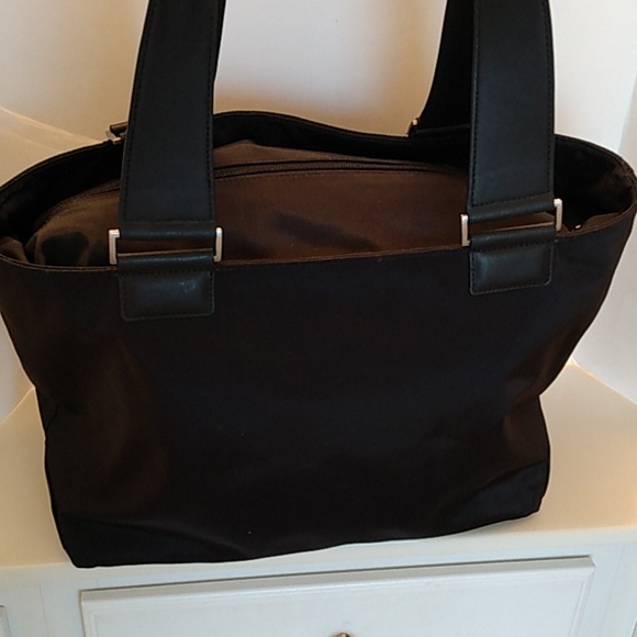 TUMI Black Cargo Ballistic Nylon Bag Carryall Tote Purse - Picture 4 of 17